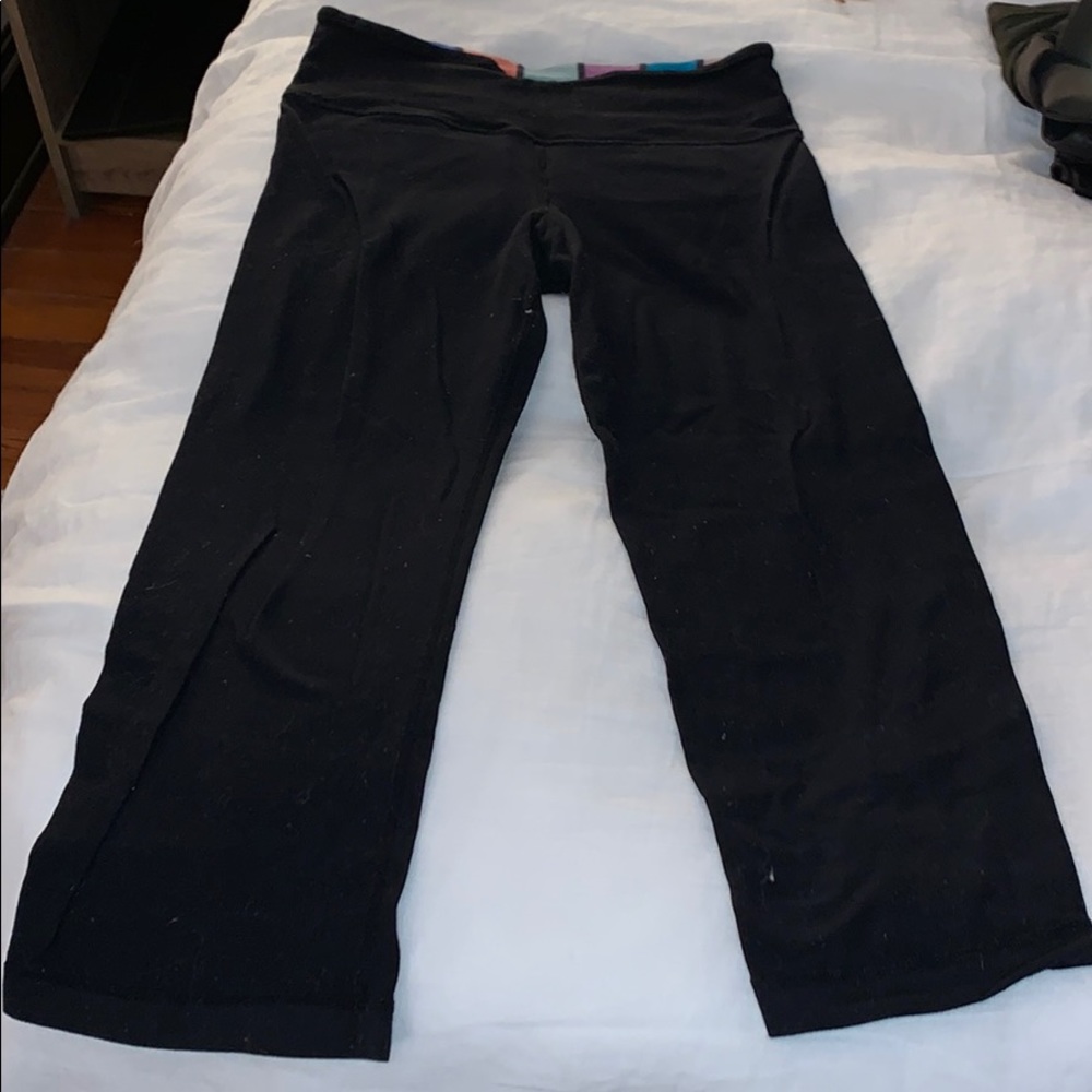 Cropped lulu leggings reversible